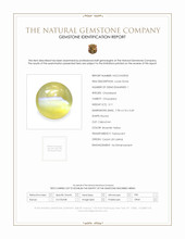 3.11 Ct. Brownish Yellow Cabochon Chrysoberyl from Ceylon (Sri Lanka) Scan Report