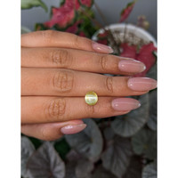 3.11 Ct. Brownish Yellow Cabochon Chrysoberyl from Ceylon (Sri Lanka) Life Style