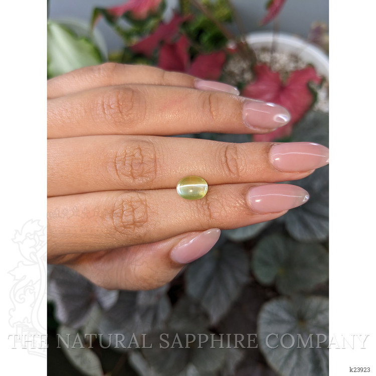 2.58 Ct. Brownish Yellow Cabochon Chrysoberyl from Ceylon (Sri Lanka)