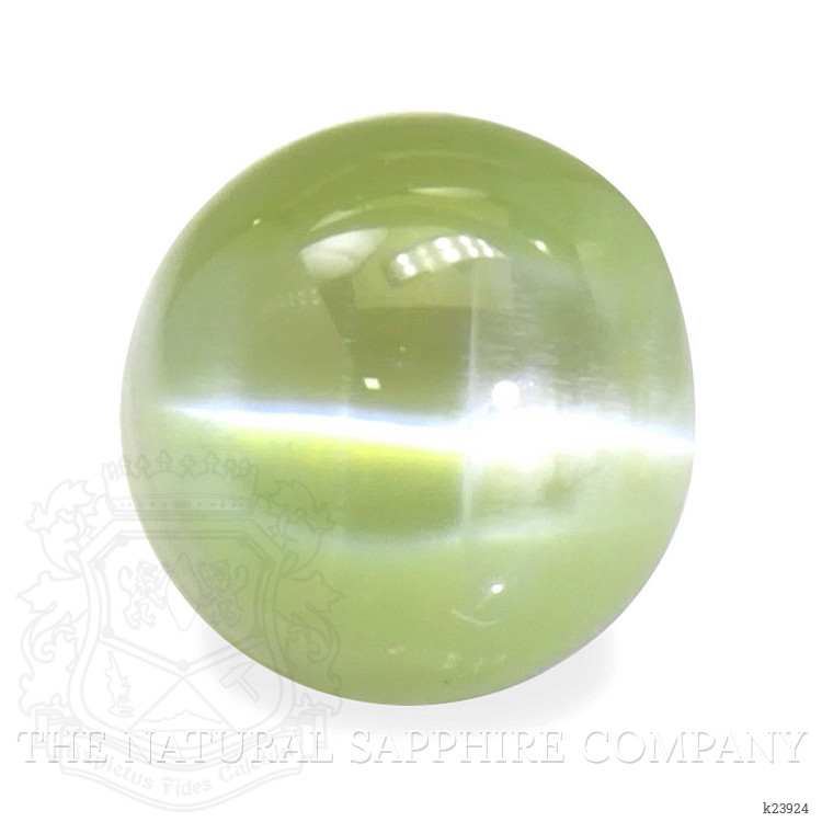 1.07 Ct. Green Cabochon Chrysoberyl from Ceylon (Sri Lanka)