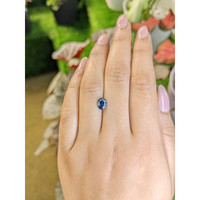 0.95 Ct. Blue Cobalt Spinel from Ceylon (Sri Lanka) Life Style