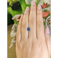 1.29 Ct. Blue Cobalt Spinel from Ceylon (Sri Lanka) Life Style