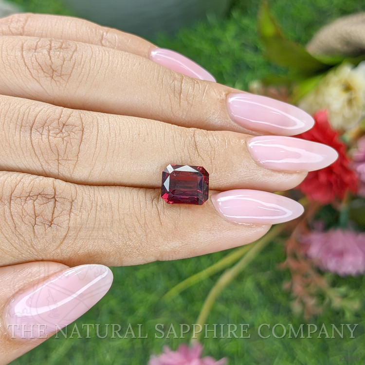 3.91 Ct. Purplish Red Rhodolite Garnet from Tanzania