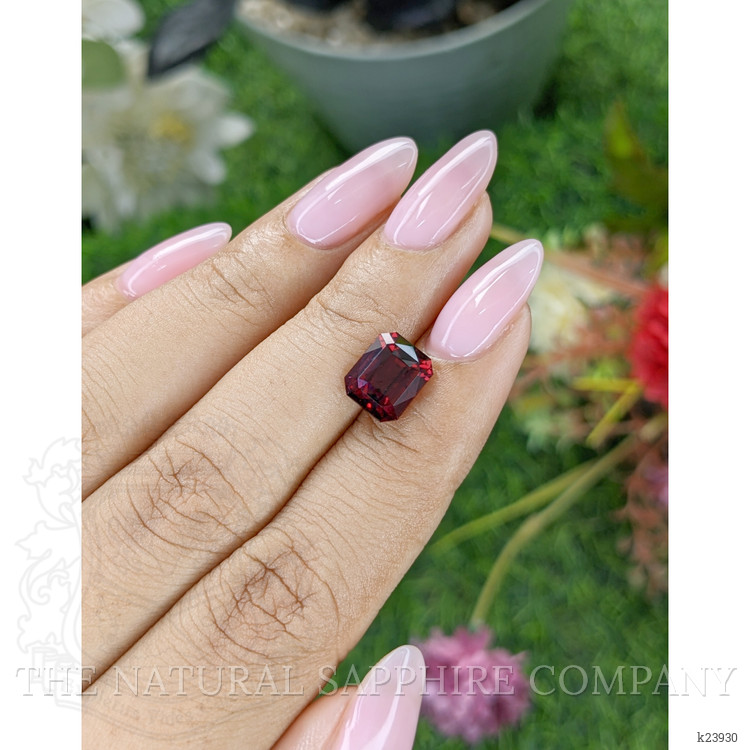 3.91 Ct. Purplish Red Rhodolite Garnet from Tanzania