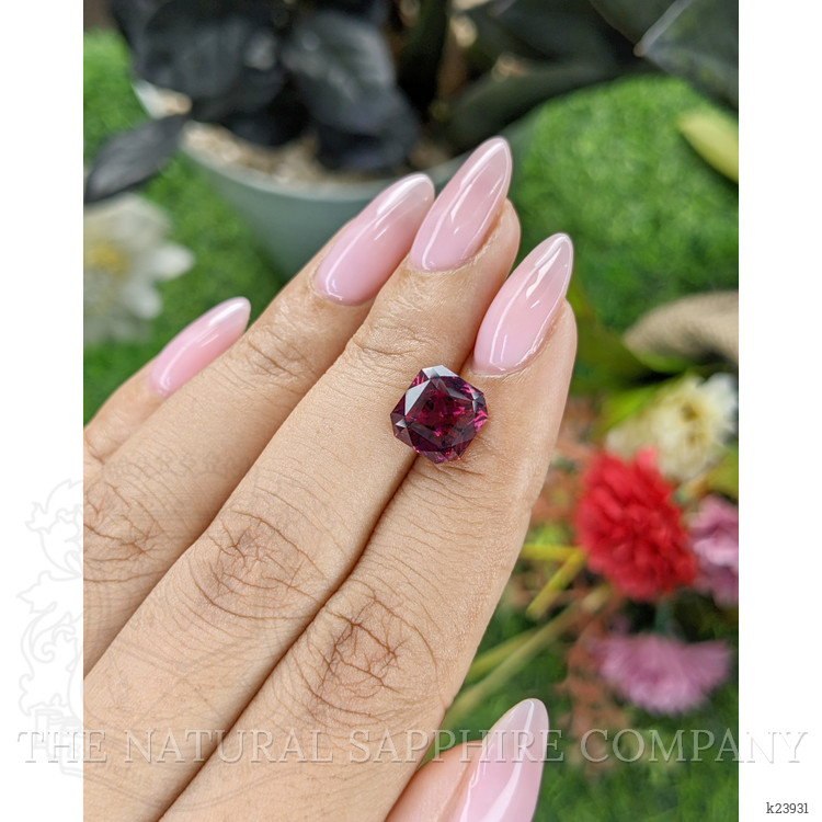 4.35 Ct. Purplish Red Rhodolite Garnet from Tanzania