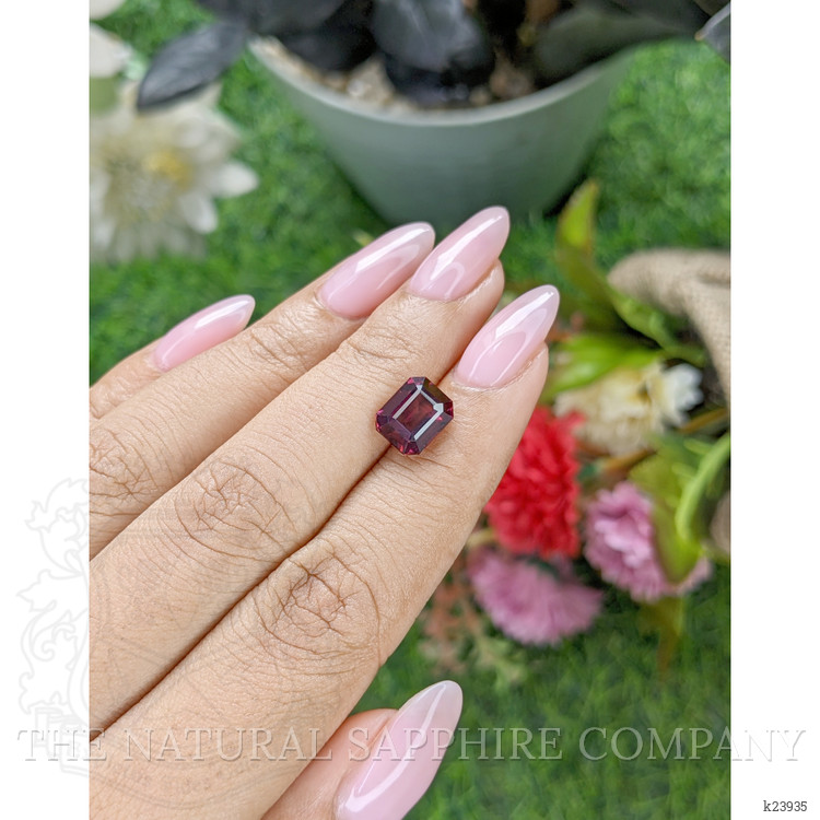 3.79 Ct. Purplish Red Rhodolite Garnet from Tanzania