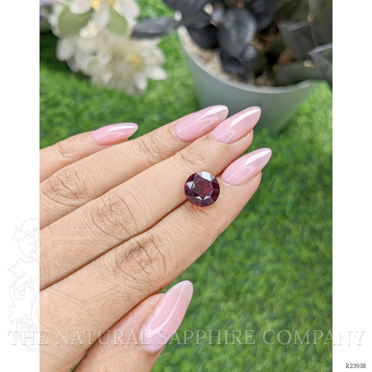 5.83 Ct. Purplish Red Almandine Garnet from Tanzania