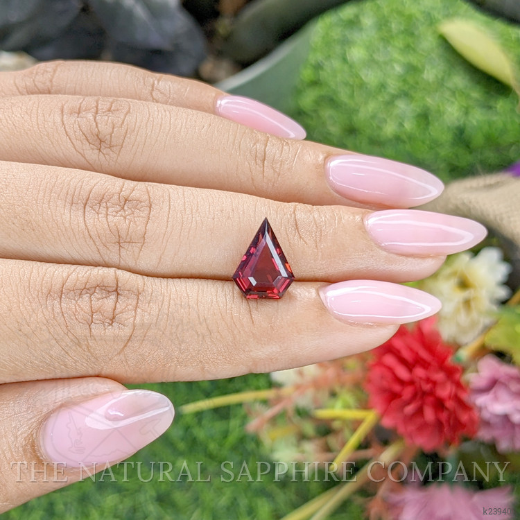 3.48 Ct. Purplish Red Rhodolite Garnet from Tanzania