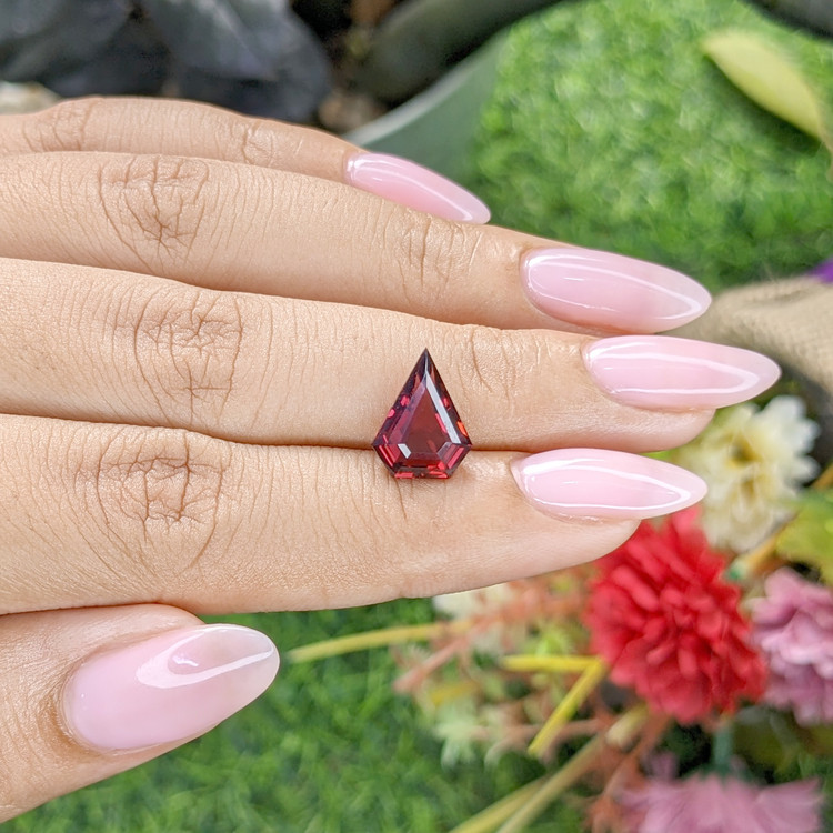 3.48 Ct. Purplish Red Rhodolite Garnet from Tanzania