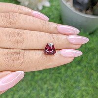 3.75 Ct. Purplish Red Rhodolite Garnet from Tanzania Life Style