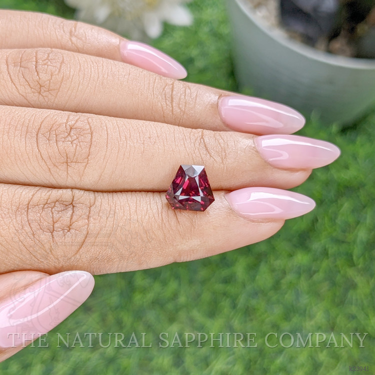 3.75 Ct. Purplish Red Rhodolite Garnet from Tanzania
