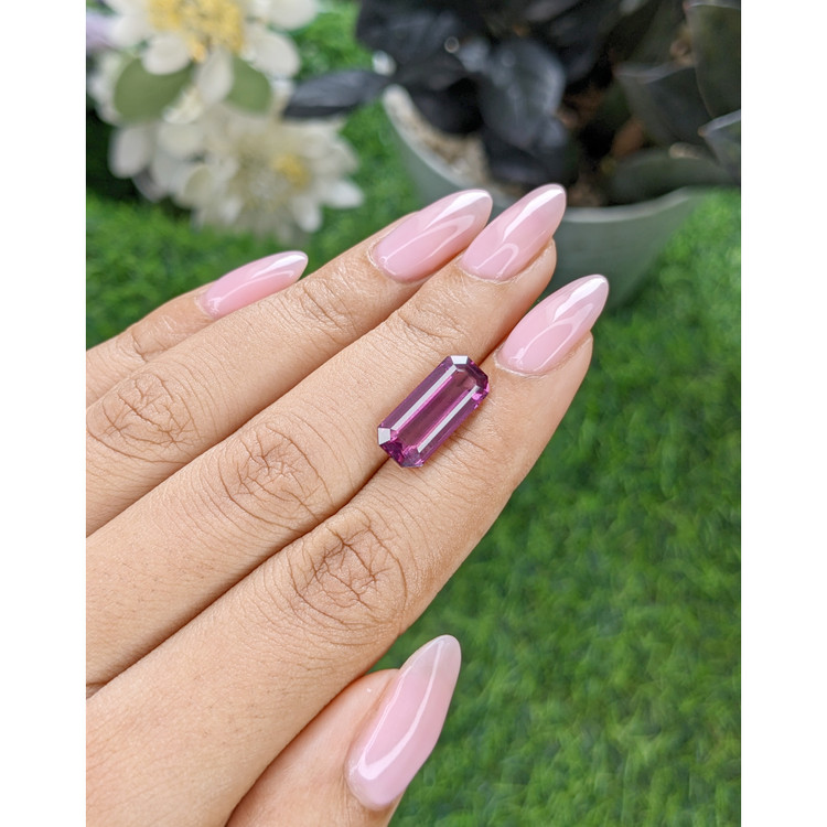 5.72 Ct. Purple Malaya Garnet from Tanzania