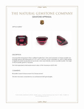 3.00 Ct. Purplish Red Rhodolite Garnet from Tanzania Appraisal