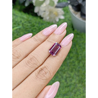6.51 Ct. Purple Malaya Garnet from Tanzania Life Style
