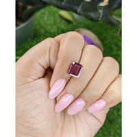 4.37 Ct. Purple Malaya Garnet from Tanzania Life Style