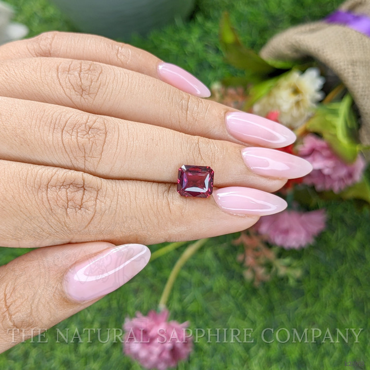 3.13 Ct. Purplish Red Garnet from Tanzania