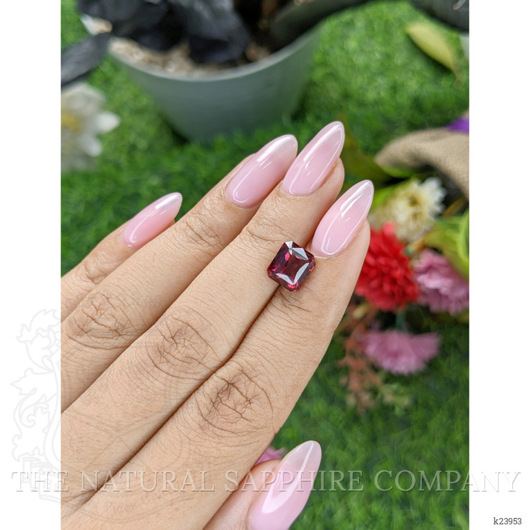 3.13 Ct. Purplish Red Garnet from Tanzania