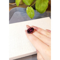 23.10 Ct. Purplish Red Garnet from Tanzania Life Style