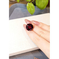 17.03 Ct. Purplish Red Rhodolite Garnet from Tanzania Life Style