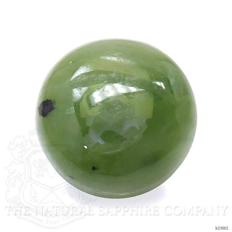 3.20 Ct. Green Cabochon Jade from Burma (Myanmar)