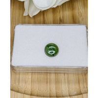 3.20 Ct. Green Cabochon Jade from Burma (Myanmar) Life Style