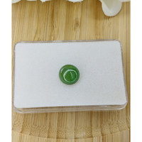 3.50 Ct. Green Cabochon Jade from Burma (Myanmar) Life Style