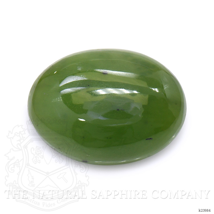8.26 Ct. Green Cabochon Jade from Burma (Myanmar)