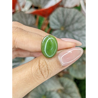 8.26 Ct. Green Cabochon Jade from Burma (Myanmar) Life Style
