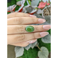 8.26 Ct. Green Cabochon Jade from Burma (Myanmar) Life Style