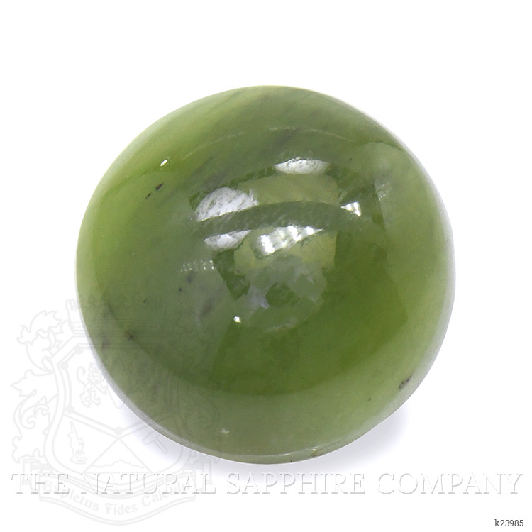 3.25 Ct. Green Cabochon Jade from Burma (Myanmar)