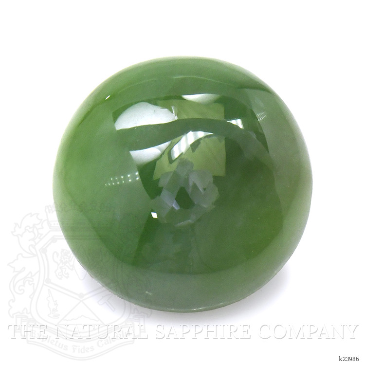 3.10 Ct. Green Cabochon Jade from Burma (Myanmar)