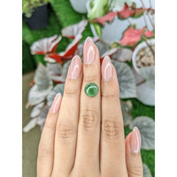 3.10 Ct. Green Cabochon Jade from Burma (Myanmar) Life Style