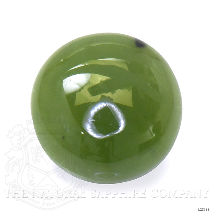 3.51 Ct. Green Cabochon Jade from Burma (Myanmar)