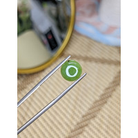3.51 Ct. Green Cabochon Jade from Burma (Myanmar) Life Style