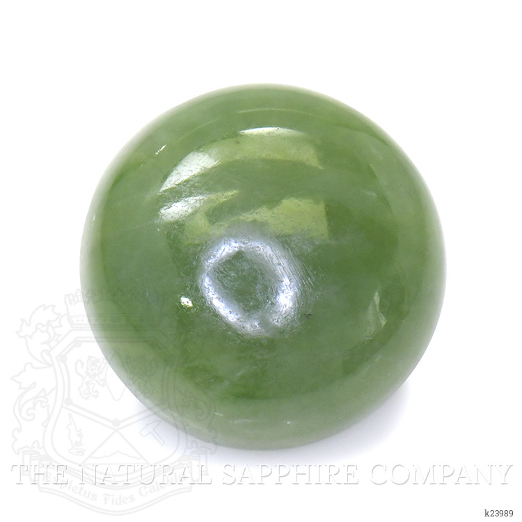2.95 Ct. Green Cabochon Jade from Burma (Myanmar)