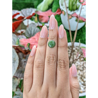 2.95 Ct. Green Cabochon Jade from Burma (Myanmar) Life Style