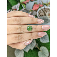 2.87 Ct. Green Cabochon Jade from Burma (Myanmar) Life Style