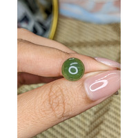 3.30 Ct. Green Cabochon Jade from Burma (Myanmar) Life Style