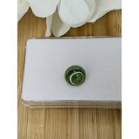 3.30 Ct. Green Cabochon Jade from Burma (Myanmar) Life Style