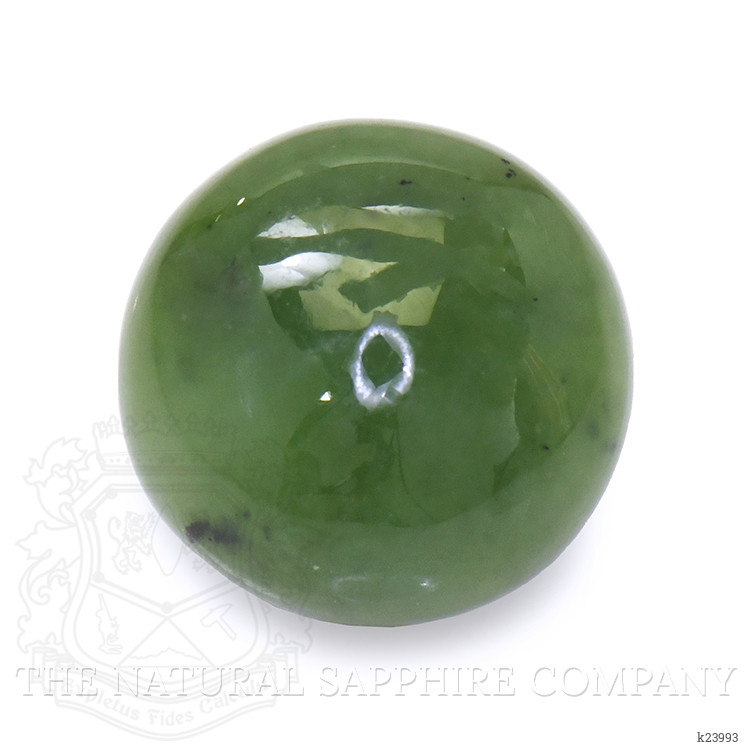 3.23 Ct. Green Cabochon Jade from Burma (Myanmar)