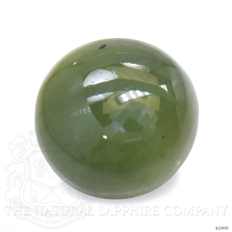 3.33 Ct. Green Cabochon Jade from Burma (Myanmar)