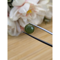 3.33 Ct. Green Cabochon Jade from Burma (Myanmar) Life Style