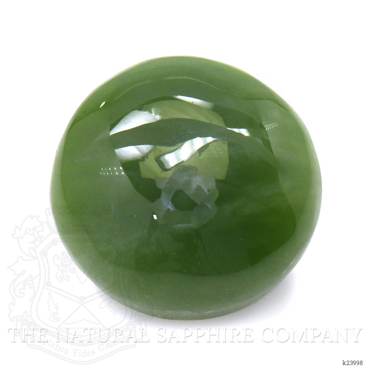 3.31 Ct. Green Cabochon Jade from Burma (Myanmar)