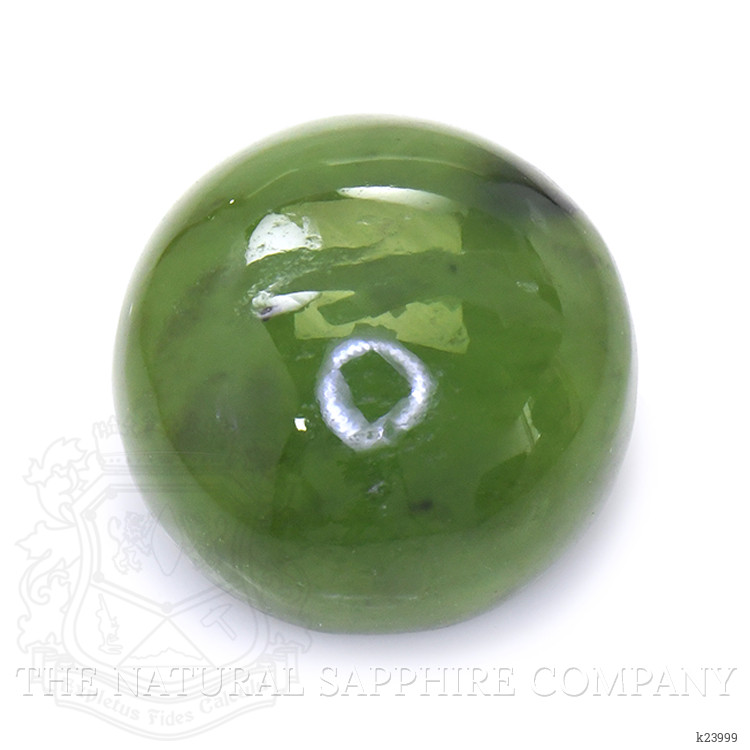 3.27 Ct. Green Cabochon Jade from Burma (Myanmar)