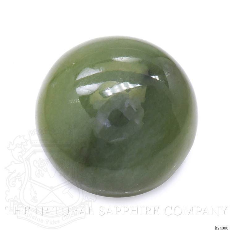 2.97 Ct. Green Cabochon Jade from Burma (Myanmar)
