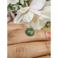 2.97 Ct. Green Cabochon Jade from Burma (Myanmar) Life Style