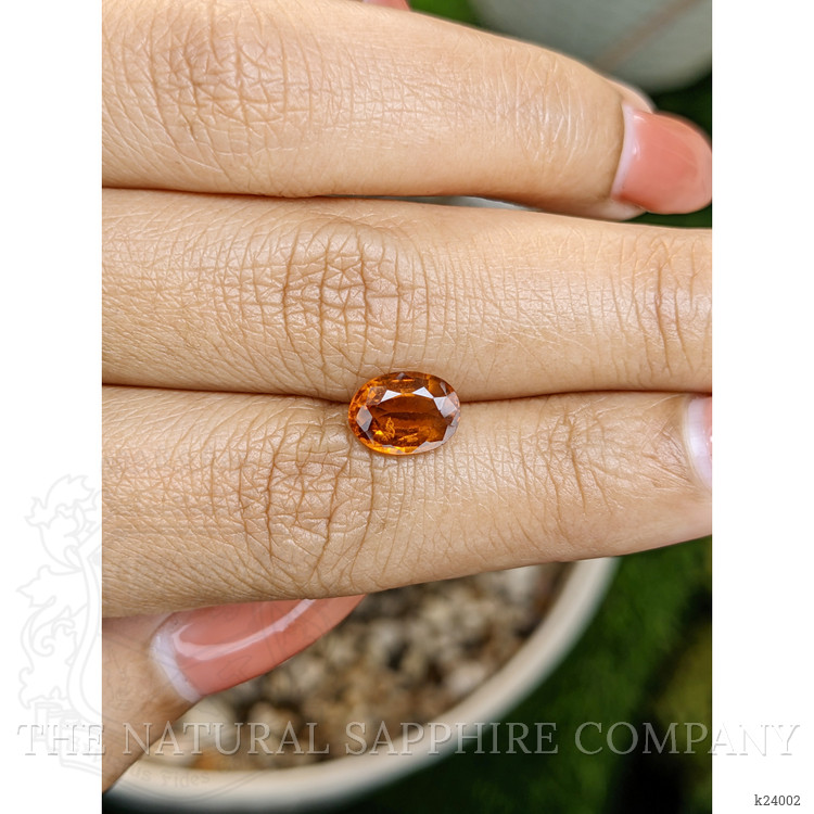 2.14 Ct. Orange Hessonite Garnet from Madagascar