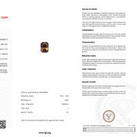 8.13 Ct. Brownish Orange Zircon from Brazil Scan Report