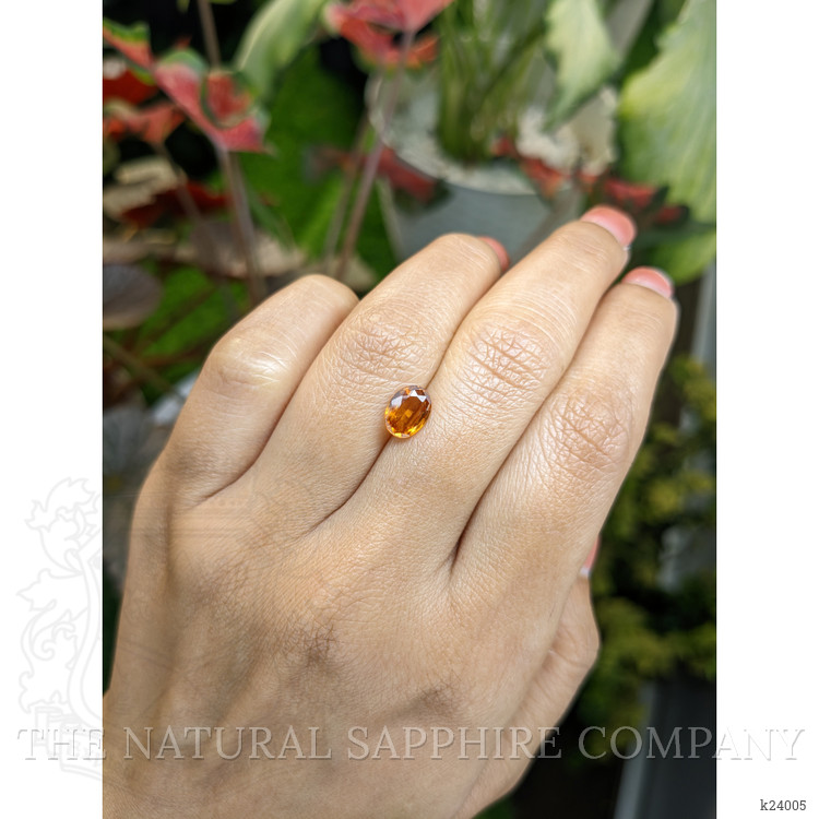 1.33 Ct. Orange Hessonite Garnet from Madagascar