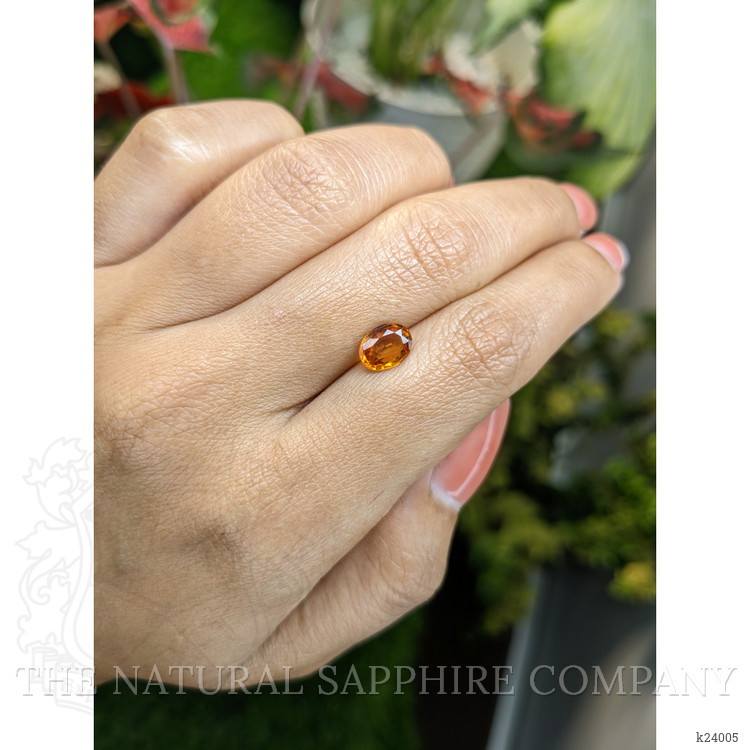 1.33 Ct. Orange Hessonite Garnet from Madagascar